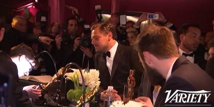 Leonardo DiCaprio Briefly Lost His Oscar Last Night