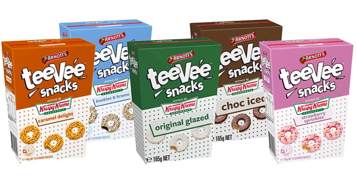 PSA: Arnott’s TeeVee Snacks Have Dropped a Krispy Kreme Bickie Range