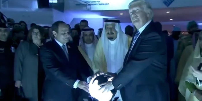 Donald Trump Touched the Orb and Then a Sinkhole Opened In Front of Mar-a-Lago