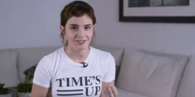 Emma Watson Wore a "Time’s Up" Tattoo to the Oscars, With a Typo