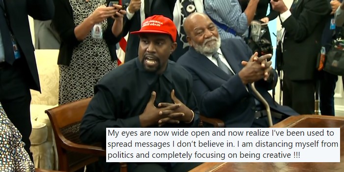 Yexit: Kanye West Says He's Opened His Eyes Now After Being "Used" By Politicians