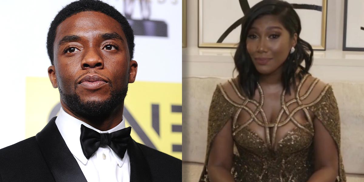 Chadwick Boseman’s Wife Accepted His Posthumous Golden Globe With a Powerful Speech