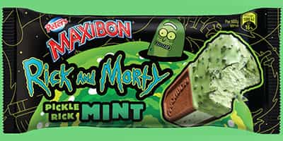 Maxibon Has Teamed Up With “Rick & Morty” to Release a Pickle Rick Ice Cream