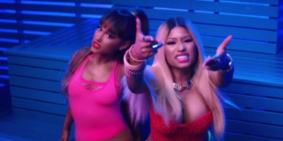 Ariana Grande And Nicki Minaj Debut Their Vid For "Side To Side"