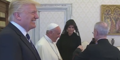 The Pope Fat-Shamed Donald Trump in Rome and Melania Just Laughed