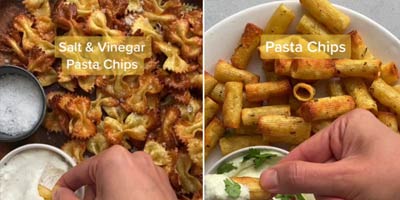 These Viral Air Fried Pasta Chips Are the Snack You Didn't Know You Needed