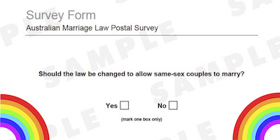 How Easy Is This? Check Out the Marriage Equality Postal Survey Ballots Going Out Today
