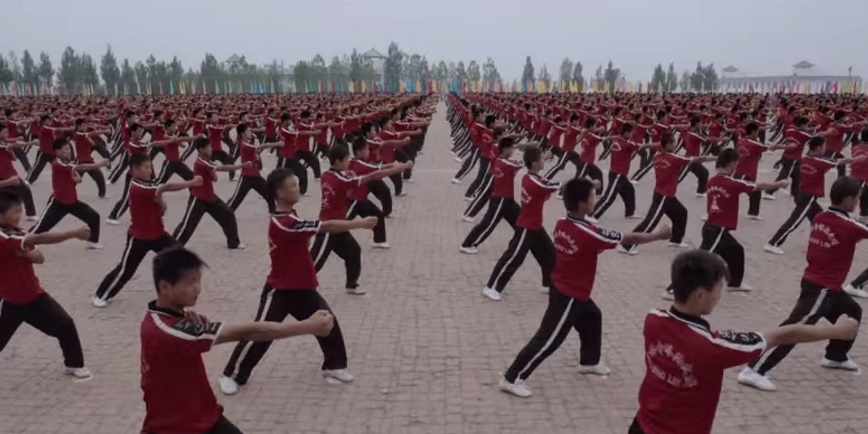 Watch 36,000 Children Do Synchronised Martial Arts To M.I.A.