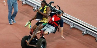 Usain Bolt Laughs Off Segway Collision (Plots Vengeance In Secret?)