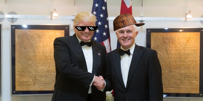 Trump Wants to "Totally Destroy" North Korea and PM Turnbull Just Thumbs Up-ed Him