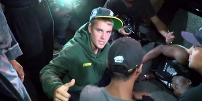 "Sorry": Justin Bieber Runs Over Cameraman After Leaving Church