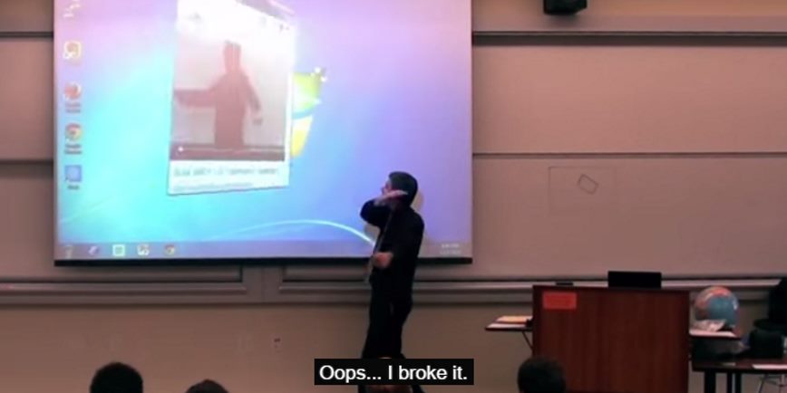 Daggy Professor Turns Out To Be Insane Prankster