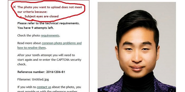 A Passport Robot Told An Applicant Of Asian Descent To Open Their Eyes