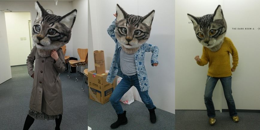 Would You Like To Wear This Giant Wool Cat Head?