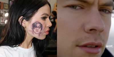 Step Aside Mere Harry Styles Stans, This Singer Just Got His Face Tattooed On Her Face