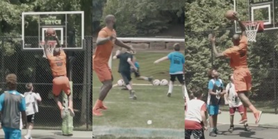 LeBron Spent His Son’s 10th Birthday Party Dunking on Children, Pegging Them With Water Balloons