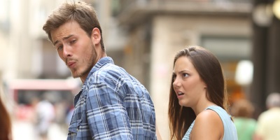 “Mario”, the “Distracted Boyfriend” Meme Model, Breaks His Silence: “I Would Never Look [at] Someone Like That”