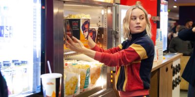 Brie Larson Crashed a "Captain Marvel" Screening, Worked the Candy Bar for a Bit