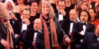 Did Tuxedoed Oscar Bros Really Snub “Mad Max” Winner Jenny Beavan?