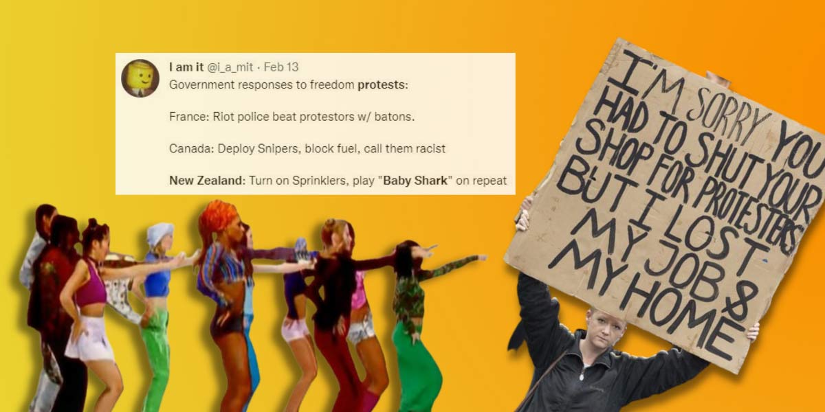 New Zealand Officials Are Blasting Music To Stop Anti-Vax Protests