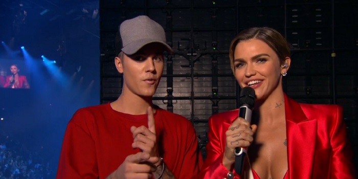 Ruby Rose Co-Hosted The MTV EMAs With Ed Sheeran And A Flamethrower