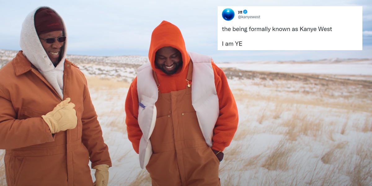 Kanye West Is Legally Changing His Name to Ye, ‘Cos Kanye