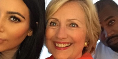 Hillary Clinton Offers Kim Kardashian Sympathy Over Robbery; Says Of Kanye, "Bless His Heart"