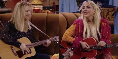 Lady Gaga and Lisa Kudrow Performed "Smelly Cat" on the "Friends" Reunion and It Slapped