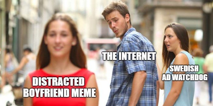 Is the "Distracted Boyfriend" Meme Sexist? Sweden Says: Ja