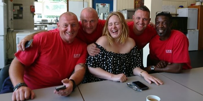 Adele Met the Grenfell Firefighters for a "Cup of Tea and a Cuddle"