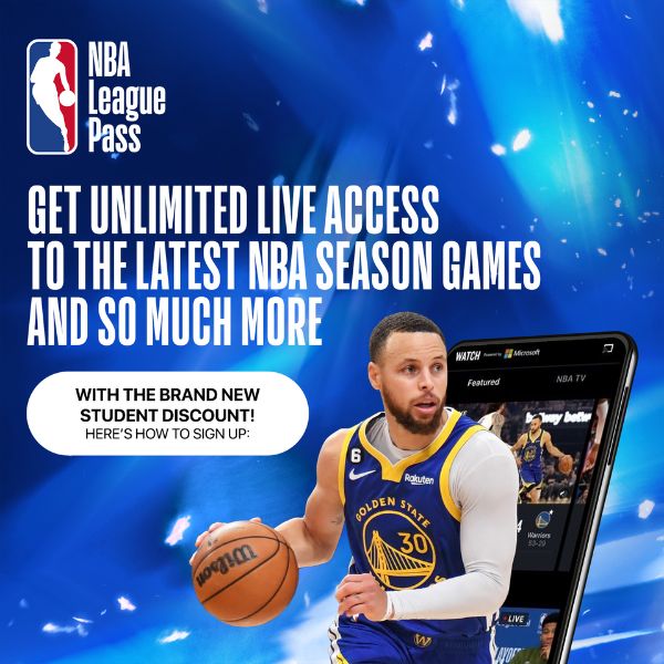 40% Off NBA League Pass · Student Discount · Student Edge