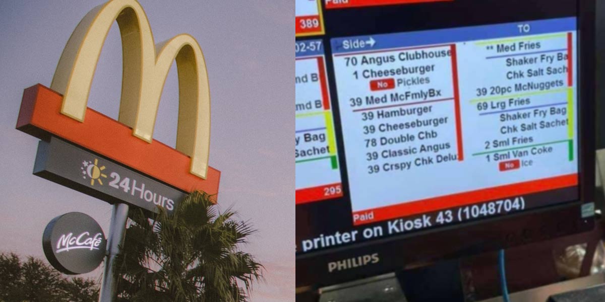 Some Aussie Legend Ordered $3,400 Worth of Food at McDonald’s