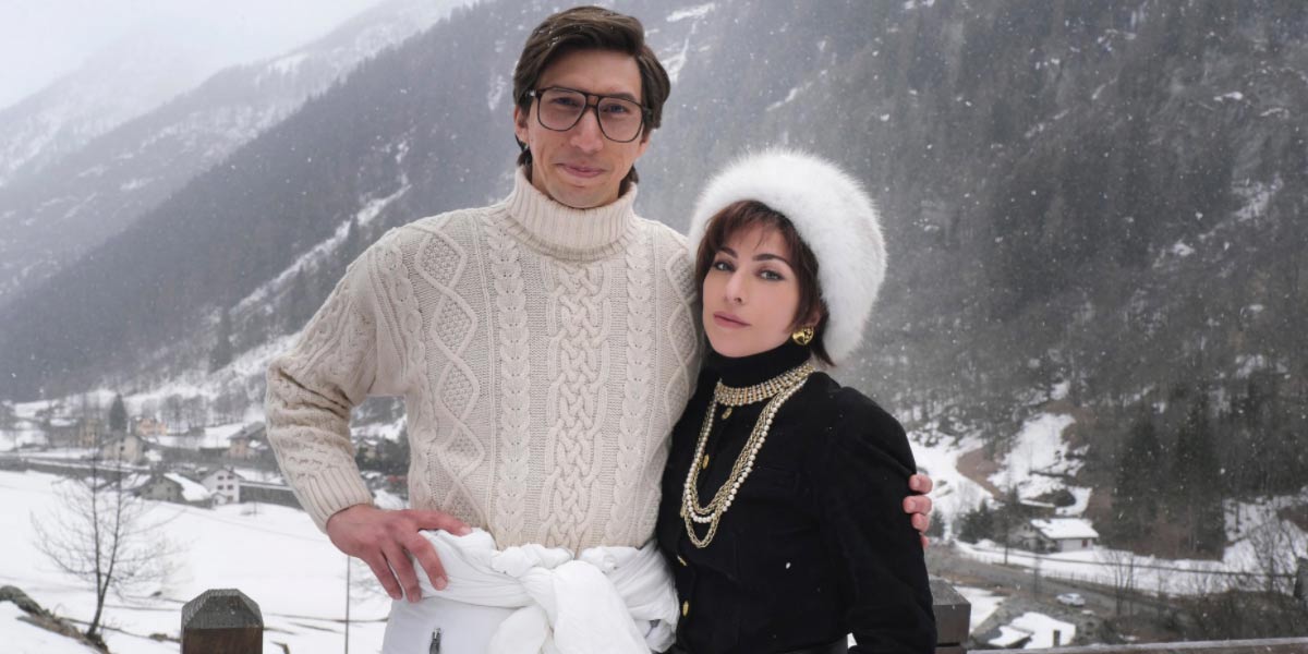 Lady Gaga and Adam Driver Look Fierce in "House of Gucci" Photo