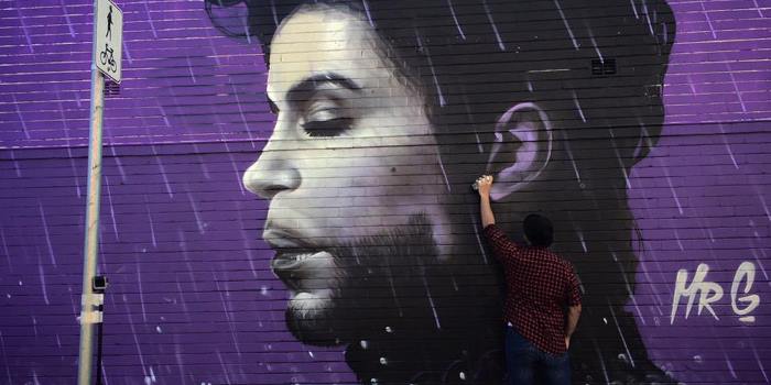 Watch Time-Lapse Video Of A Street Artist Whipping Up A Prince Mural In Sydney