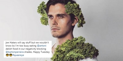 Antoni from "Queer Eye" Can't Hear Your Hate Over His "Delish" Food