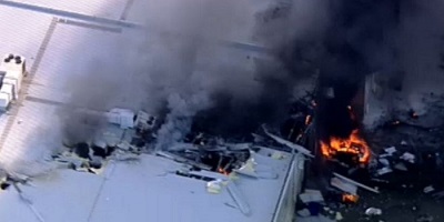 Plane Crashes Into a Melbourne Shopping Centre, Killing All Five People on Board