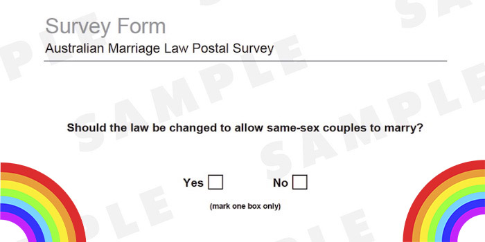 How Easy Is This Check Out The Marriage Equality Postal Survey Ballots Going Out Today 9955