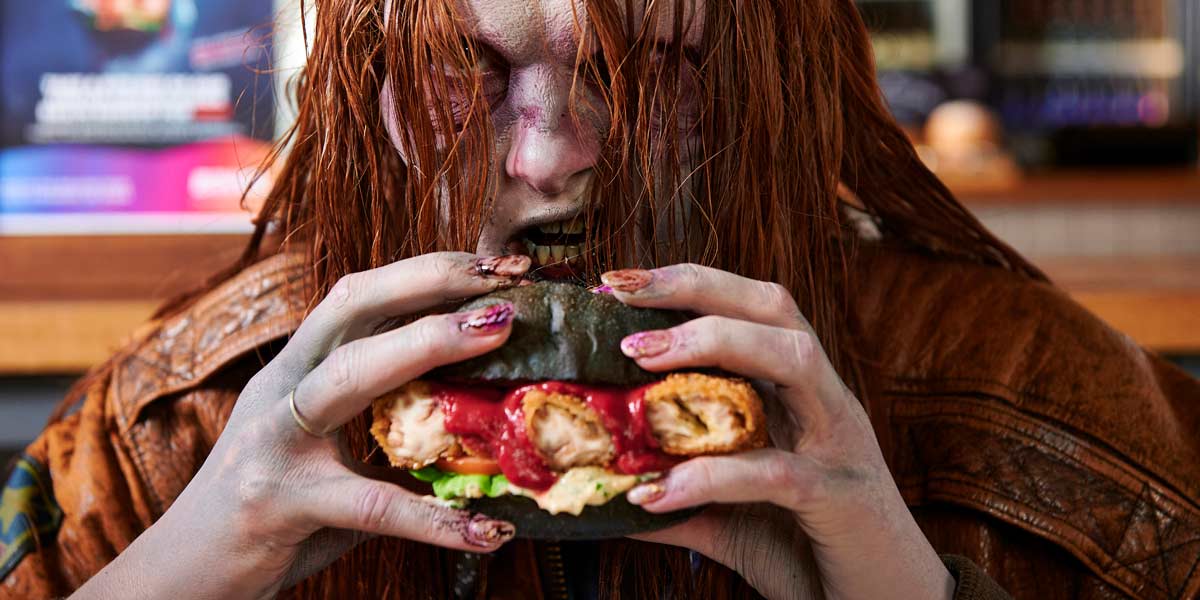 Binge and Grill'd Have Joined Forces to Create a Zombie Brain Burger
