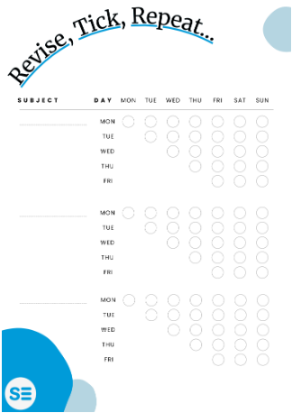 Revise, tick, repeat - Student Edge Study Tracker