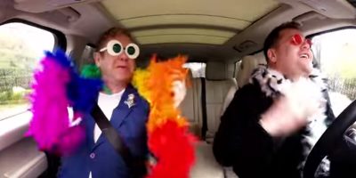 Elton John Joins James Corden For Carpool Karaoke; Is Almost Kidnapped