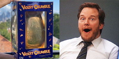 Easter Is Sorted 'Cos There's a Six Kilo Violet Crumble Choccy Egg At Costco