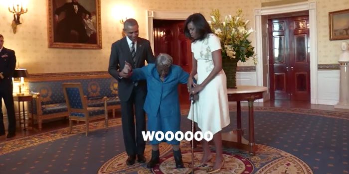 Adorable 106-Year-Old Meets The Obamas; Doesn't Stop Dancing