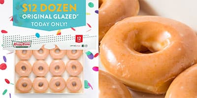 PSA: Krispy Kreme Are Slinging 12 OG Glazed Doughnuts for Just $12 Today