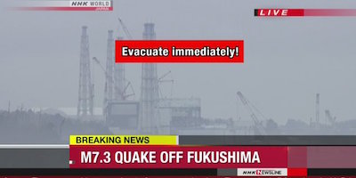 Magnitude 6.9 Earthquake Has Struck Near Coast Of Fukushima, Japan, With Tsunami Waves Of Up To 3M Predicted
