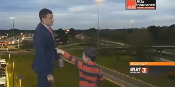 Watch a Child Crash a Weather Report, Predict Fart-Storm