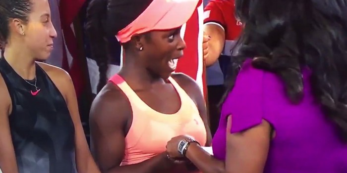 US Open Champ Sloane Stephens Realising She Just Won $4.6 Mil Is All Of Us Winning a Raffle