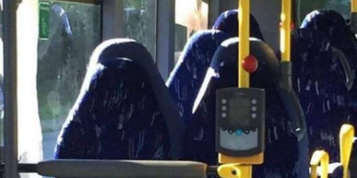 A Far-Right FB Group Mistook Empty Bus Seats for Women in Burqas and Got So Angry