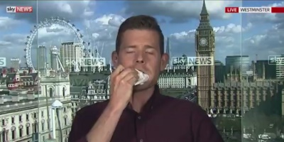 Man Forced to Eat Own Book on UK TV For Making the Wrong Election Call