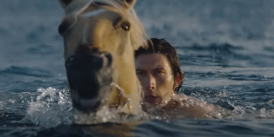 Giddy Up 'Cos Adam Driver Just Turned Into a Centaur for a Burberry Perfume Ad