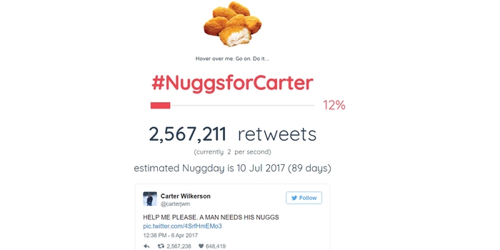 Teen Needs About 16 Million More Retweets to Make His Dream of Free Chicken Nuggets for a Year Real